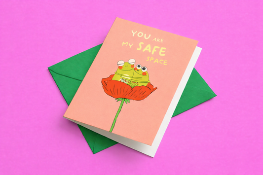 'Send your love' greeting card pack of 5
