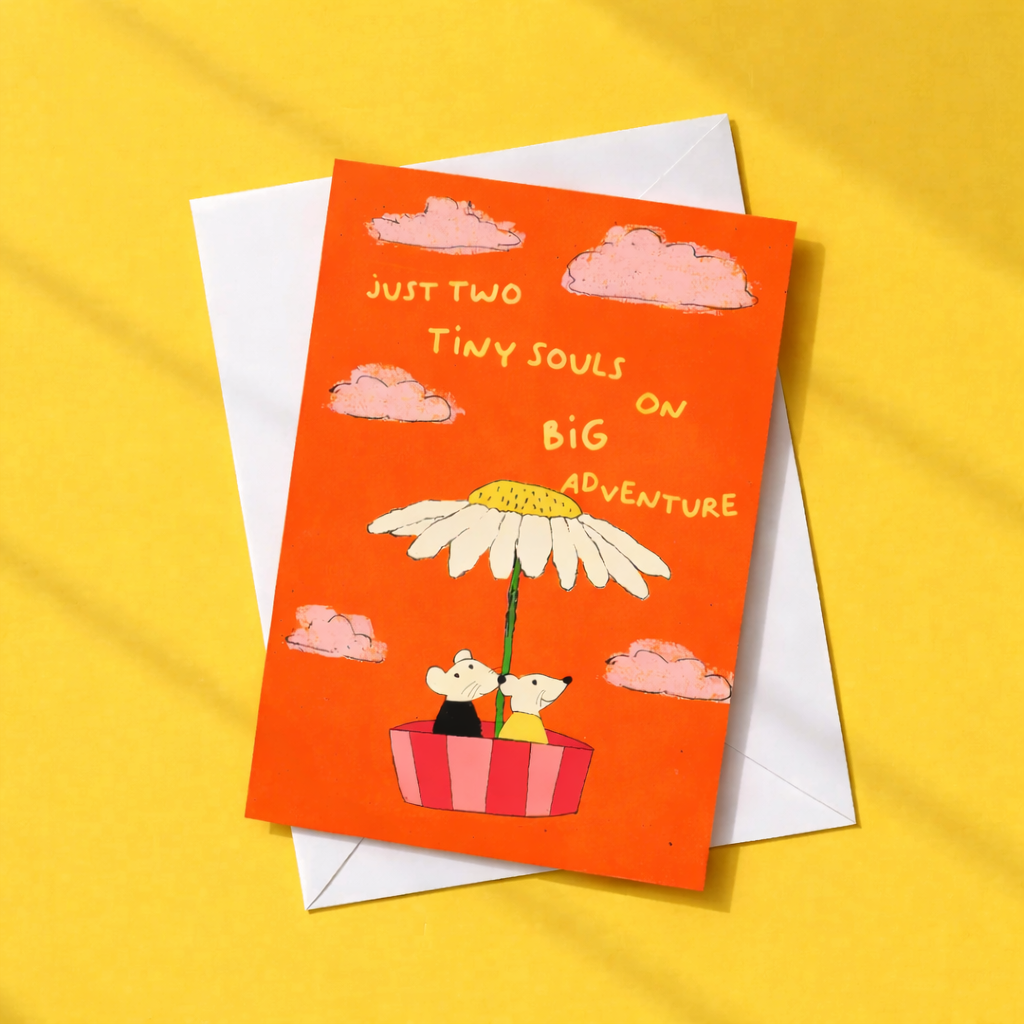 'Send your love' greeting card pack of 5